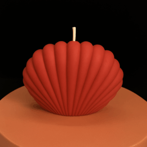 Denizkabuğu Mum - KIRMIZI